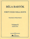 HAL LEONARD Bartok, B.: 44 Viola Duets Vol.2 (2 violas)