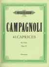 C.F. Peters Campagnoli, Bartolomeo: 41 Caprices Op.22 for Viola