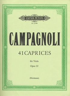 C.F. Peters Campagnoli, Bartolomeo: 41 Caprices Op.22 for Viola
