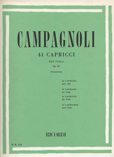 HAL LEONARD Campagnoli, Bartolomeo: 41 Caprices Op.22 for Viola