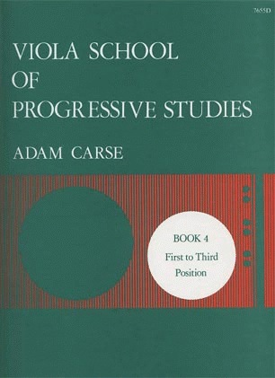 Stainer & Bell Ltd. Carse: Viola School of Progressive Studies Bk.4 (viola)