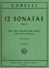 International Music Company Corelli, A. (Schaeffler): 12 Sonatas, Op.2, Volume II (two violins, and piano, with Cello ad libitum)