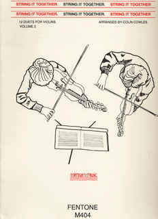 HAL LEONARD Cowles, C.: String It Together, 12 Duets for Violins, Volume II (two violins)