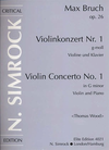 HAL LEONARD Bruch, M. (Wood): Concerto No. 1, Op.26 G minor (violin & piano)