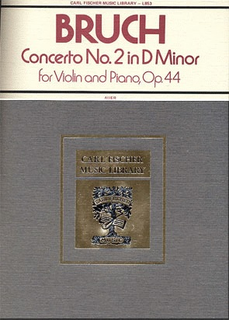 Carl Fischer Bruch, Max (Auer): Concerto #2 Op.44 d mi (violin & piano)