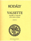 HAL LEONARD Kodaly, Zoltan: Valsette (violin & piano)