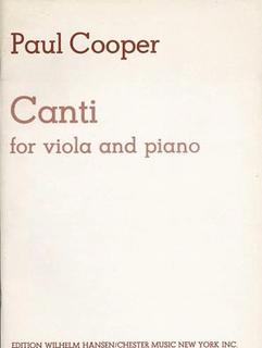 Cooper, Paul: Canti (viola & piano)