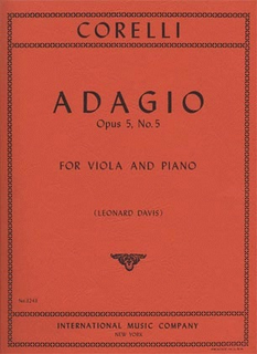 International Music Company Corelli, Arcangelo: Adagio Op.5 #5 (viola & piano)