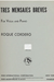 Carl Fischer Cordero, Roque: 3 Mensajes Breves (viola & piano)