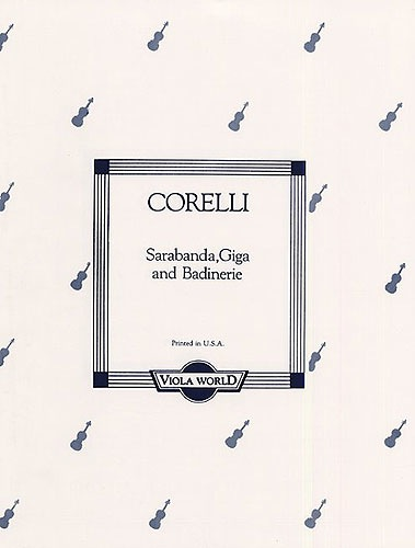 Corelli, A. (Arnold): Sarabande, Giga, Badinerie (viola & piano)