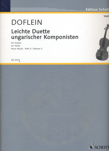 HAL LEONARD Doflein (editor): Easy Duets from Hungarian Composers (2 violins)