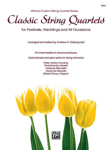 Alfred Music Dabczynski: Classic String Quartets for Festivals, Weddings, Occasions (viola)