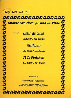 Debussy (Cazden): Clair de Lune (viola & piano)