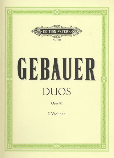 Gebauer: 12 Easy Duos for 2 Violins, Op. 10