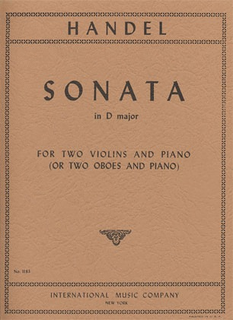 International Music Company Handel, G.F.: Sonata in D (2 violins & piano)