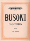 Busoni, Ferruccio: Bagatelles-4 Easy Pieces-Op.28 (violin & piano)