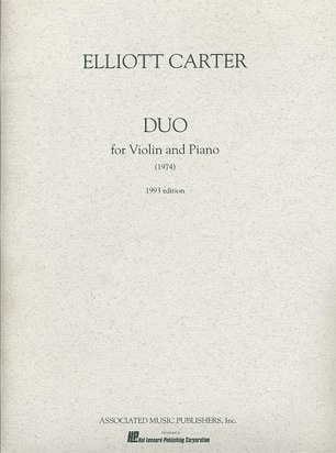 HAL LEONARD Carter, Elliott: Duo 1974 (violin & piano)