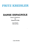 Carl Fischer Kreisler (de Falla): Danse Espagnole from La Vida Breve (violin & piano)