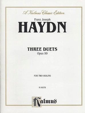 Alfred Music Haydn, F.J.: 3 Duets Op.99 (2 violins)