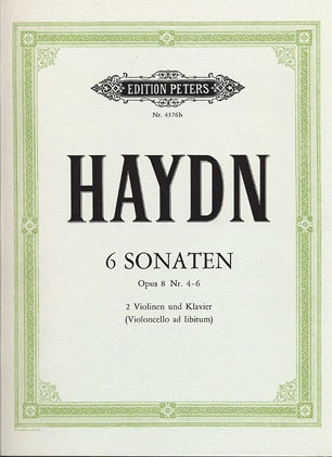 Haydn, F.J.: Sonaten Op.8 #4-6 (2 violins & piano, Cello ad lib) Vol.2