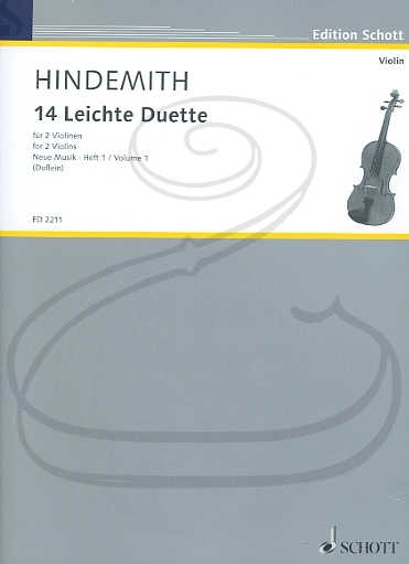 HAL LEONARD Hindemith (Doflein): 14 Easy Duets, Vol.1 (2 violins) Schott