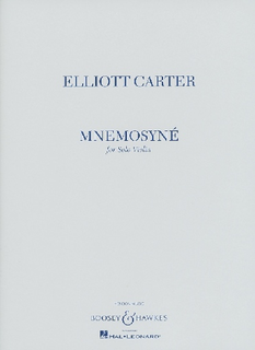 HAL LEONARD Carter, Elliott: Mnemosyn‚Äö√†√∂¬¨¬© for Solo Violin