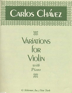 HAL LEONARD Chavez, Carlos: Variations for Violin (violin & piano)