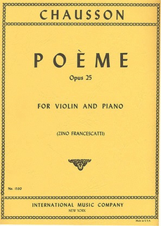 International Music Company Chausson: Poeme, Opus 25 for violin and piano