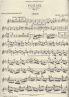 International Music Company Chausson: Poeme, Opus 25 for violin and piano