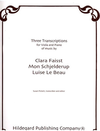 Carl Fischer Faisst, Clara, Mon Schjelderup & Luise Le Beau : Transcriptions: (Viola & Piano)