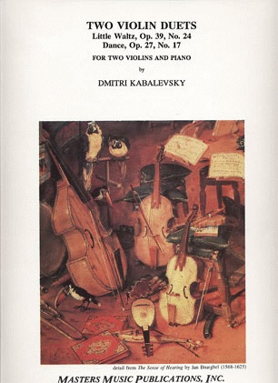 LudwigMasters Kabalevsky, Dmitri: Duets (2 violins & piano)