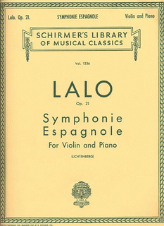 Schirmer Lalo (Lichtenberg): Symphonie Espagnole, Op.21 (violin & piano)