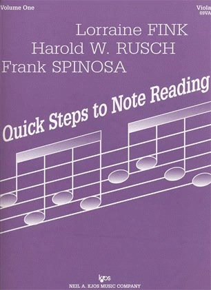 Muller, J.F., Rusch, H.W. & Fink, L.: Quick Steps to Note Reading, Vol.1 (viola) Kjos