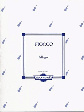 Viola World Fiocco (Arnold): Allegro (viola & piano)