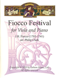 Fiocco, J.H. (Clark): Fiocco Festival for Viola and Piano