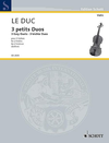 HAL LEONARD Le Duc, Simon: 3 Easy Duets for 2 Violins