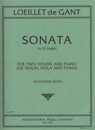 International Music Company Loeillet, Jean Baptiste: Sonata in G maj (2 violins & piano)