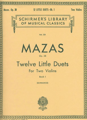 HAL LEONARD Mazas, F.: Twelve Little Duets Op.38 Bk.1 (2 violins)