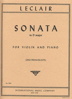 International Music Company Leclair, Jean-Marie (Francescatti): Sonata in d (violin & piano)