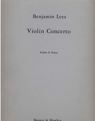 HAL LEONARD Lees, B.: Violin Concerto (violin & piano)
