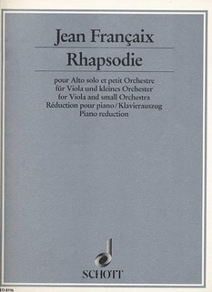 Francaix, Jean: Rhapsodie 1946 (viola & piano)