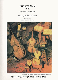 LudwigMasters Francoeur, Francois: Sonata No.4 in E (viola & piano)