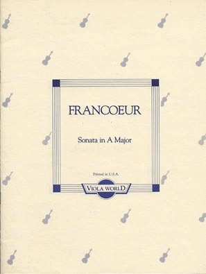 Francoeur (Arnold): Sonata in A Major (viola & piano)