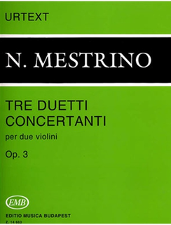 HAL LEONARD Mestrino, Nicola: Tre Duetti Concertanti Op.3 (2 violins)