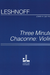 Carl Fischer Leshnoff, Jonathan: Three Minute Chaconne (violin)