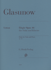 HAL LEONARD Glazunov, A. (Rahmer/Zimmermann/Schilde, ed.): Elegy, Op.44, urtext (viola & piano)