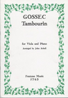 Gossec: Tambourin (viola & piano)