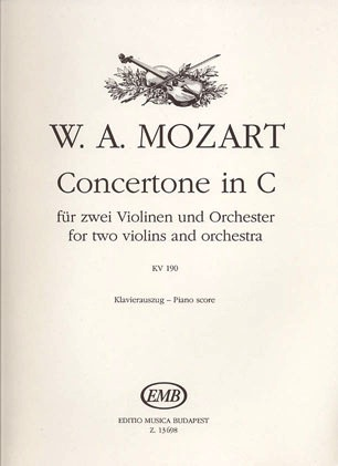 HAL LEONARD Mozart, W.A. (Halasz): Concertone in c (2 Violins & Piano)