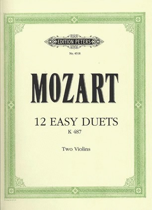 C.F. Peters Mozart, W.A.: 12 Easy Duets K.487 (2 violins)