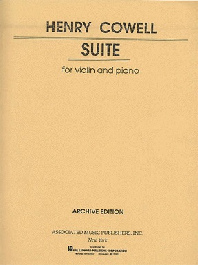 HAL LEONARD Cowell, Henry: Suite (violin & piano)